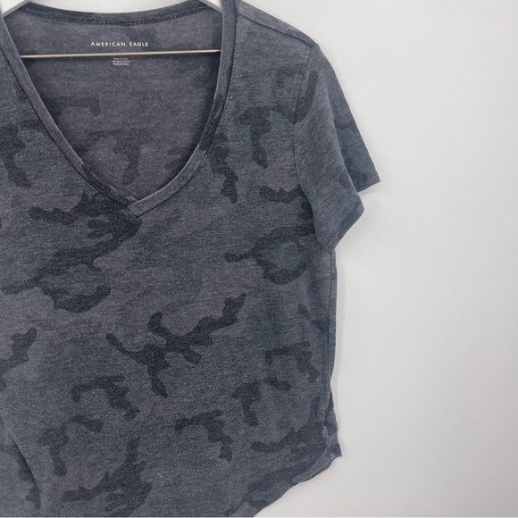 American Eagle Outfitters Camouflage Short Sleeve Shirt Size Medium - Picture 4 of 6
